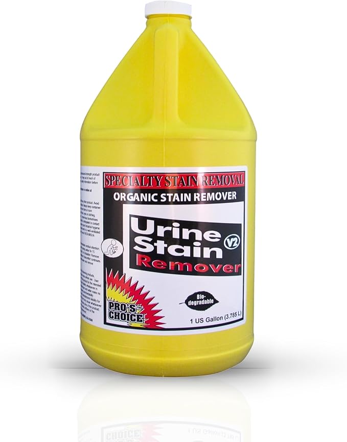 Pro's Choice Urine Stain Remover - Urine Stain Remover for Carpet & Upholstery - Carpet Cleaner Solution Pet Urine and Stain - Urine Odor Eliminator & Cleaner - Versatile Urine Remover (1 Gallon)
