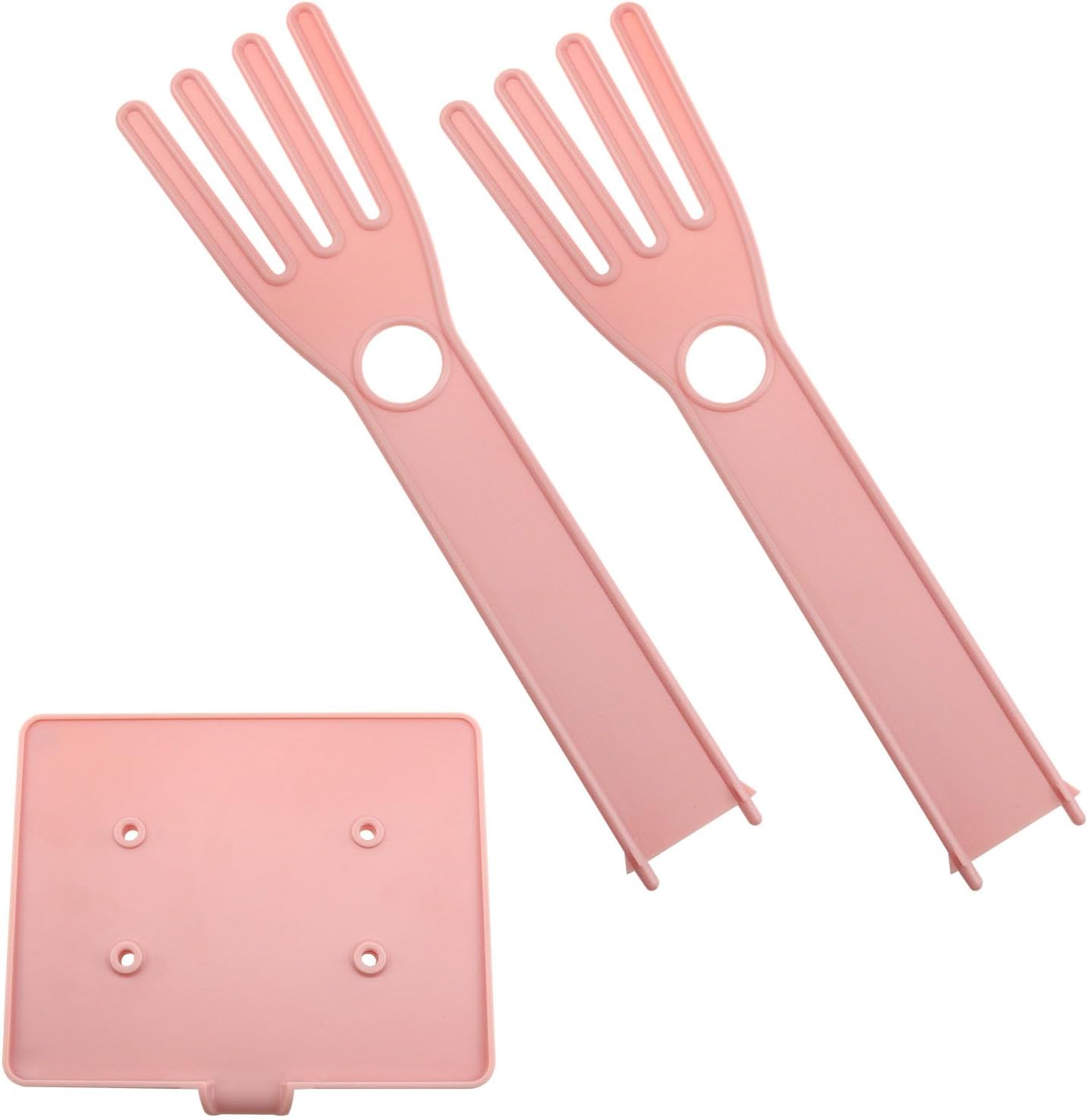 Pink Glove Holder 15x12x34cm Multifunctional Rubber Glove Drainer Towel Storage Rack Drying Rack Creative Kitchen Tools 1PCS