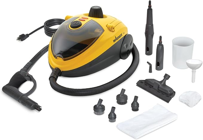 Wagner Spraytech 2494398 905e AutoRight Multi-Purpose Steam Cleaner, 12 Accessories Included, Power Steamer for cleaning, Color May Vary