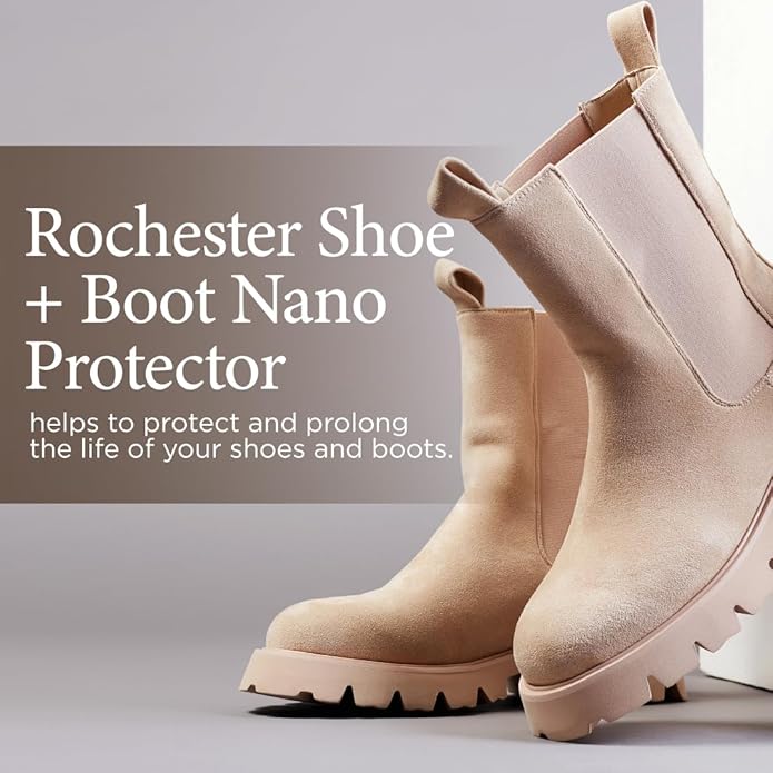 Rochester Shoe + Boot Nano Protector, NANO Technology-Formulated Shoe Protector Spray for a Wide Range of Boots and Shoes, Shoe Accessories, 10.5 oz.