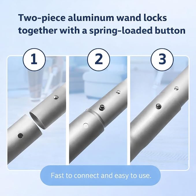 14″ EZ Glide Floor Tool with 2 Piece S Wand Replacement for ProTeam and Hoover C2401 Backpack Vacuums — fits Super Coach Pro and Shoulder Vac Pro, Replaces # 101446