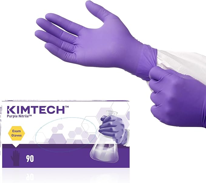Ansell Kimtech™ Purple Nitrile™ Disposable Exam Gloves