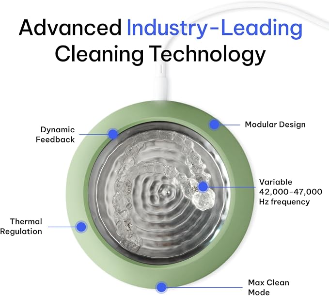Zima Dental Pod PRO: Market-Leading, Best Aligner, Nightguard, Mouthguard, Denture, Ultrasonic Cleaner for Oral Dental Care