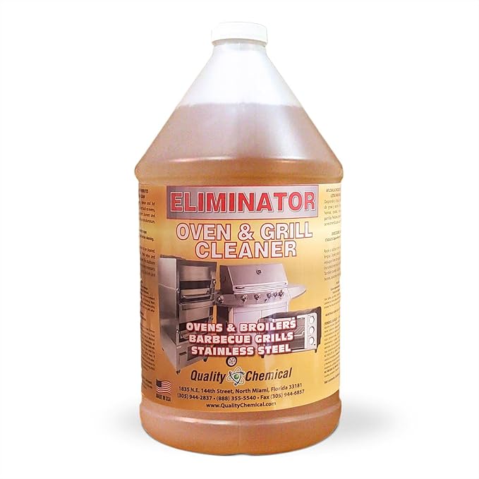 Quality Chemical Oven & Grill Cleaner - Heavy-Duty - Fast Acting & Easy to Use - Degreaser 128 oz (Pack of 1)