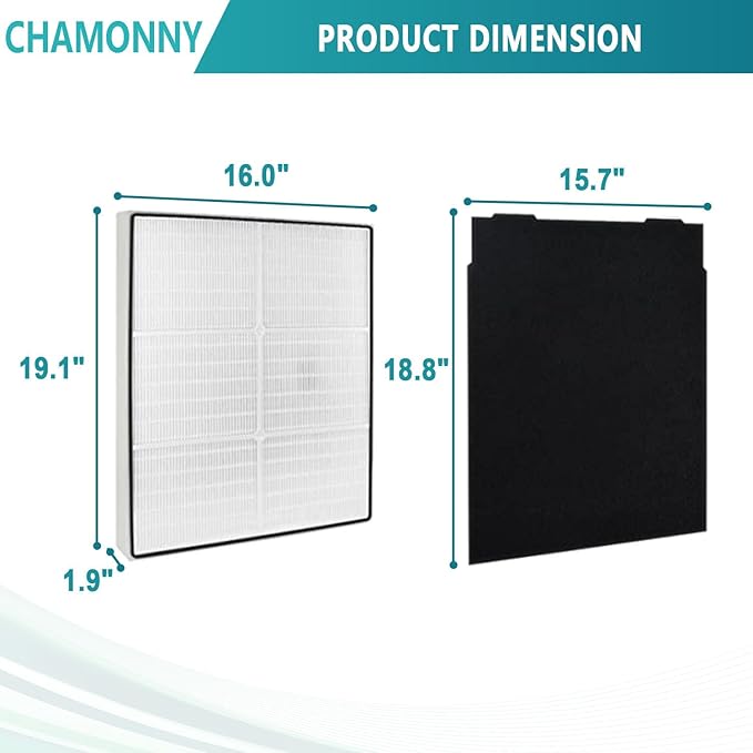 AP510 & AP450 Filter Replacement, Compatible with Whirlpool Whispure 1183054K 8171434K AP450 AP510 AP300 AP350 WP500 WP1000 Air Purifier (2 HEPA Filter +8 Pre-filter)