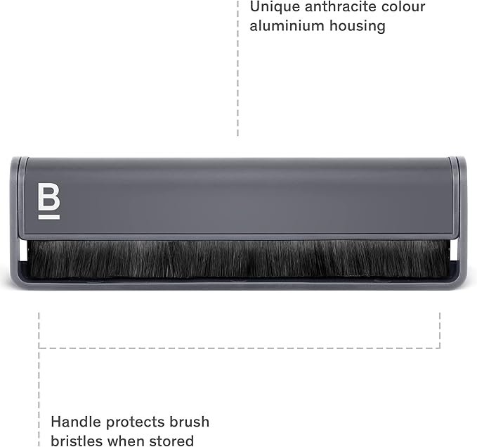 Boundless Audio Record Cleaning Kit - Vinyl Brush Bundle with Stylus Brush, 6.75oz Record Cleaner Solution, Microfiber Cloth & Label Protector - 5 Piece Cleaning Kit