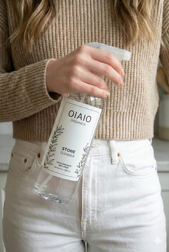 Non-Toxic Glass Cleaner - Natural Organic Ingredients that Truly Perform - 24oz - Light Coconut & Bergamot Scent