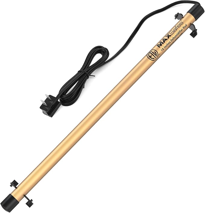 MAXSafes Gun Safe Dehumidifier Rod, Dry Rod - Easy Installation Plug-in Electric Dehumidifier Eliminates Moisture for Gun Safes & Cabinets, ETL Approved (18in)
