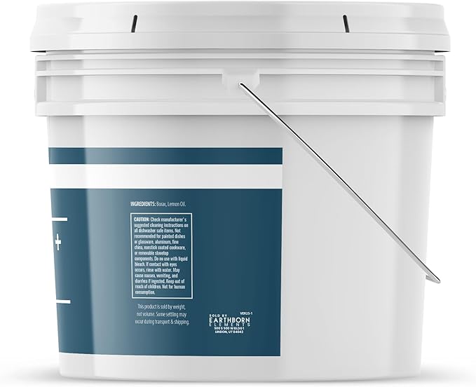 Earthborn Elements Borax with Lemon Oil, 1 Gallon Bucket, Laundry Booster, Refreshing Scent, Bulk Size