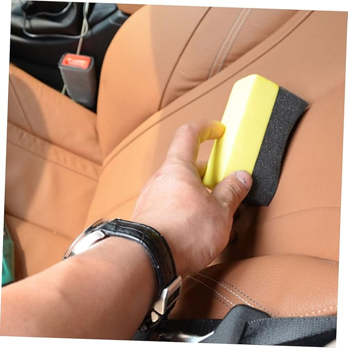 50pcs Tire Shine Applicator Pads Reusable Car Wax Polishing Sponges for Tire Dressing and Detailing for Off-Road and Comfortable Grip and High Absorption