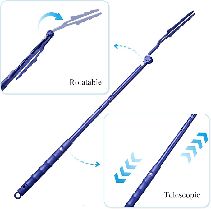200PCS Duster Refills with 1Pack 23.6"-29.5" Telescopic Handle(15cm Extension), Disposable Electrostatic Dusters for Cleaning Office, Home, Blinds, Ceiling Fans, Furniture