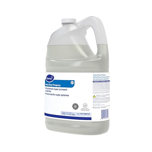 Diversey 101109737 Heavy Duty Prespray to Clean Heavily Soiled Carpets & Remove Stains, Floral Fruity Scent, Liquid Concentrate, 1-Gallon