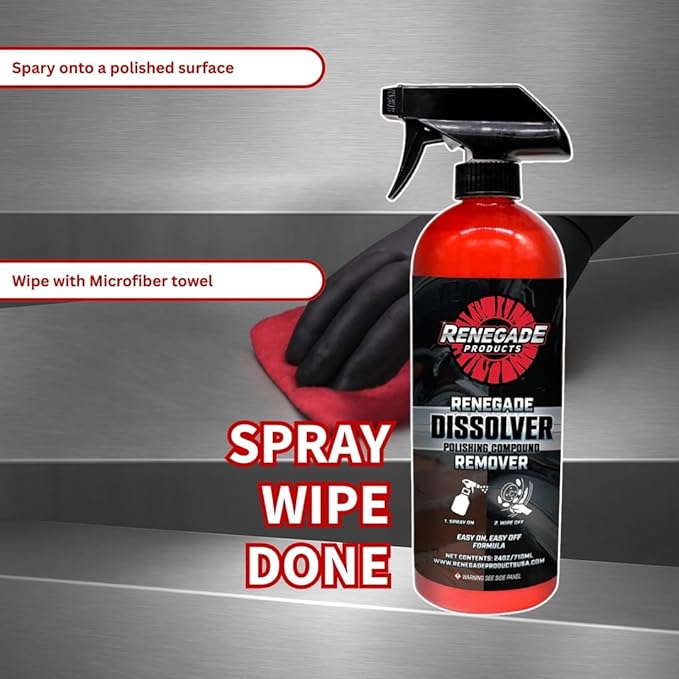 Renegade Dissolver - Premium Polishing Compound Remover for Effortless Cleaning | Industrial-Strength, High-Performance & User-Friendly