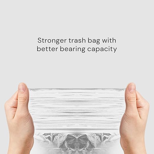 TOWNEW T Air One Official Refill Rings for Smart Bathroom Trash Can, Sturdy Trash Bags for Electric Automatic Trash Can, 2.6 Gallon, 8 pk White Refill Rings - Up to 96 Trash Bags