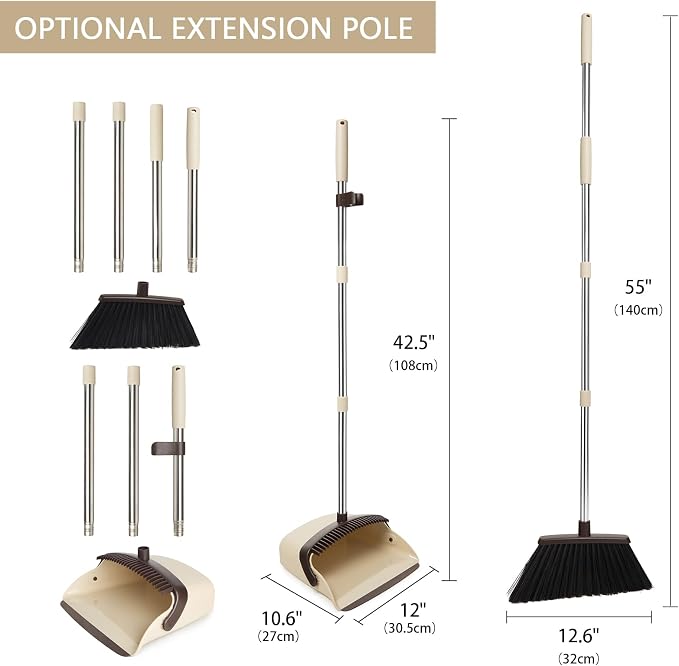 Broom and Dustpan Set+Heavy Broom and Dustpan Combo