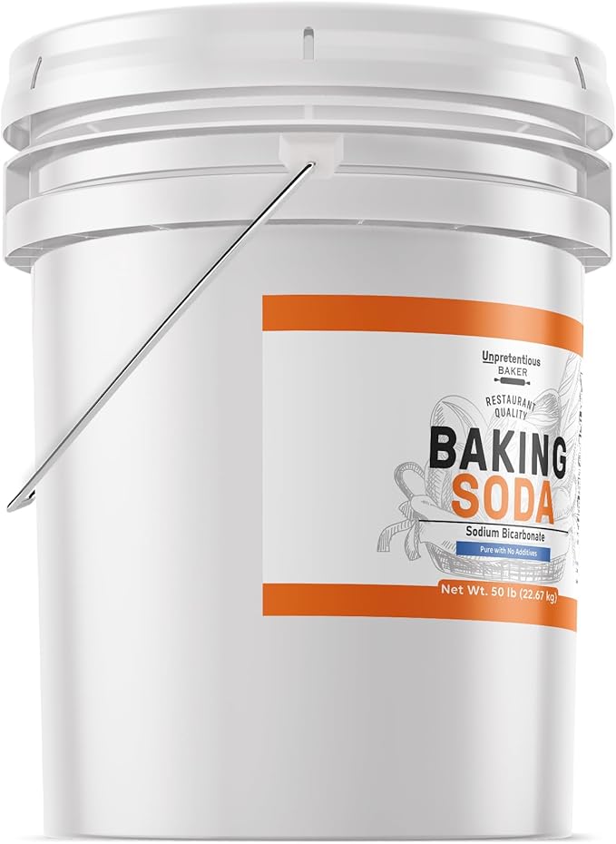 Unpretentious Baker Baking Soda, Cooking, Baking, Cleaning, 5 Gallon Bucket (800 Ounce)