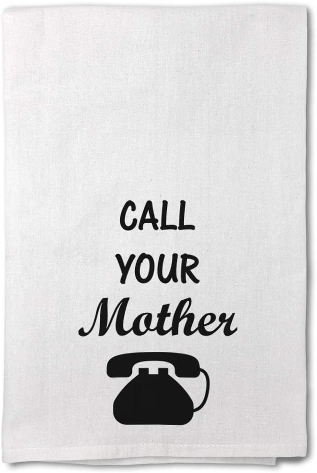 Style In Print Custom Decor Flour Kitchen Towels Call Your Mother Inspiration & Motivation Parenthood Cleaning Supplies Dish Towels Design Only
