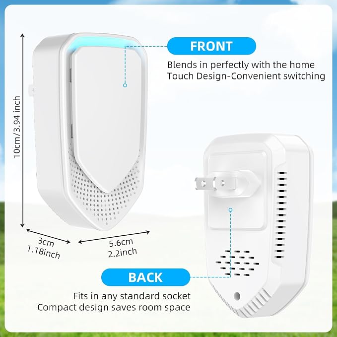 2026 Upgraded Air Ionizers for Home, 8 Pack Negative Ion Air Purifier Plug In, Whisper-Quiet Dust Mites Killer & Odor Eliminator for Bathroom, Bedroom, Kitchen, Pet Areas, Filterless