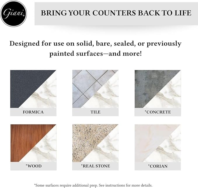 Giani Quartz Easy Epoxy Countertop Paint Kit (Venetian Gold)