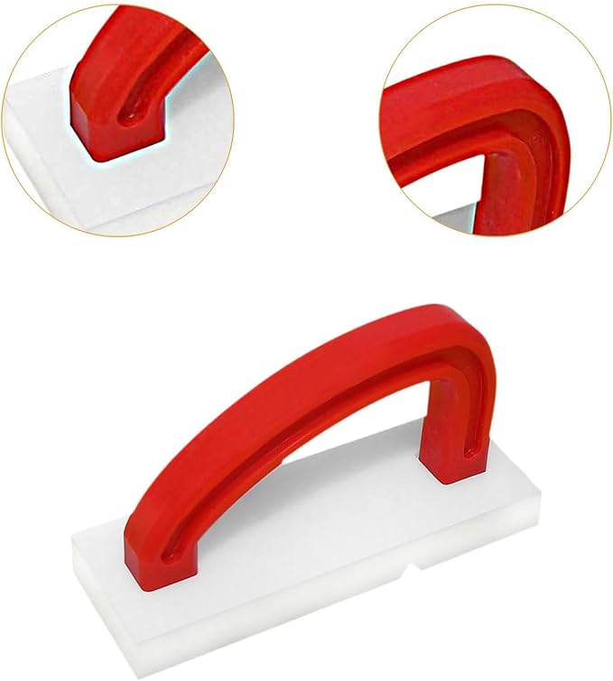 Cutting Board Refinisher Chopping Board Planer with Handle Professional Effective Cleaning Resurfacing Tool for Restaurant, Red