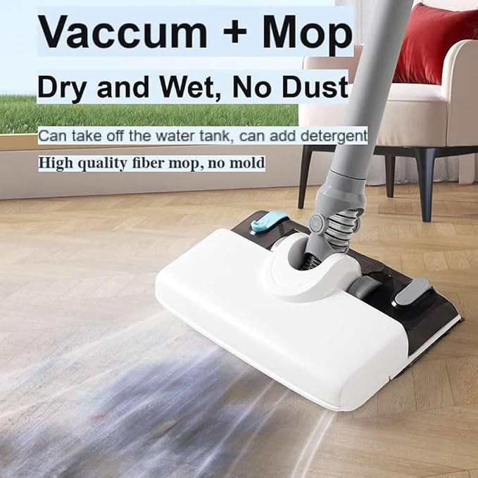 Cordless Vacuum Cleaner, Vacuum and Mop Combo, Lightweight Rechargable Stick Vacuum, Deep Clean and Wash, for Home Hardwood Floor Carpet, Gift for Holidays Birthday