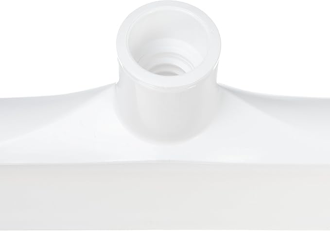 SPARTA 20" Floor Squeegee Replacement Head, Seamless Rubber with Rust-Free Plastic Frame for HACCP Compliance, Heavy-Duty Industrial Use, Thermoplastic Rubber, 19.75 Inches, White (Pack of 6)