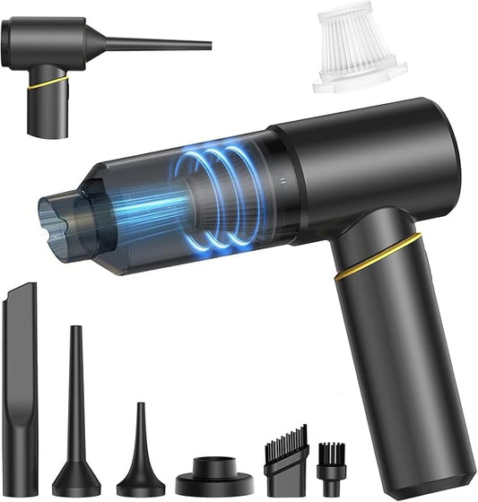 BSRCO Handheld Vacuum Cordless 4-in-1 – 12KPa Suction Car Vacuum, 30Min Runtime, 75dB Quiet, Hand Vacuum 1.25Lbs Lightweight, USB-C Charging, Washable HEPA Filter for Car, Pet Hair, Home