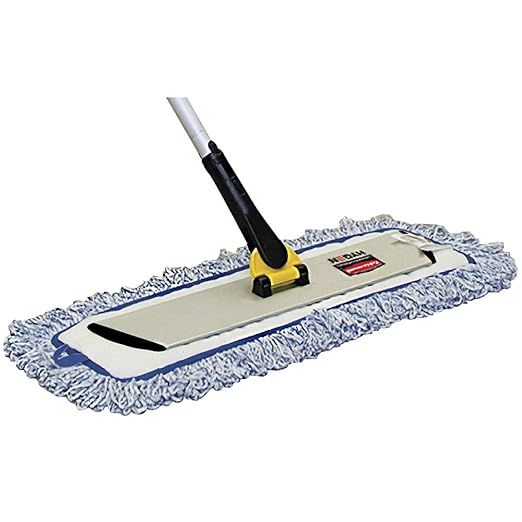 Rubbermaid Commercial Products HYGEN Microfiber Quick-Connect Mop Frame 17 inch Silver for Janitorial/Professional/Industrial Cleaners for Heavy-Duty Floor Cleaning/Mopping/Dusting (Pack of 6)