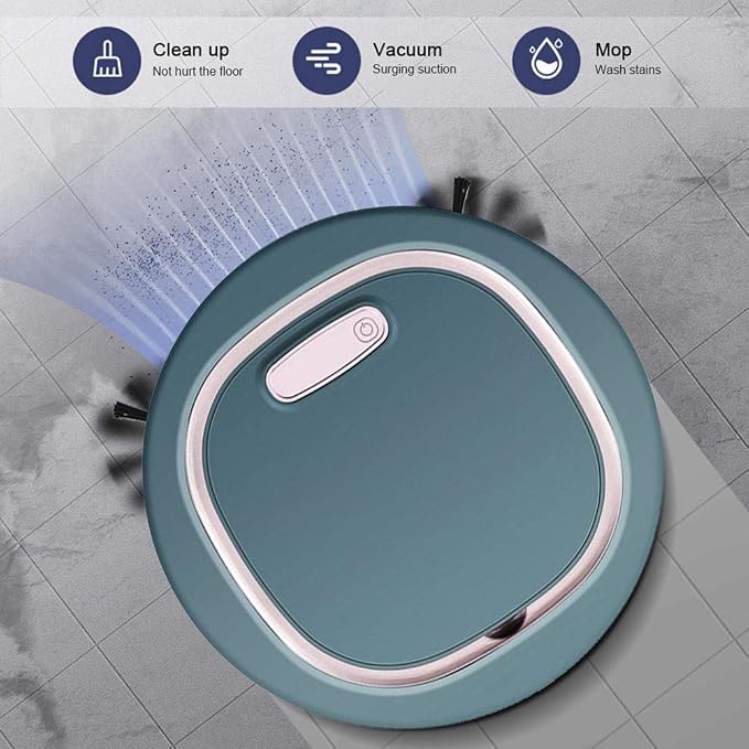 1500Pa Smart Robot Vacuum Cleaner ,Upgrade The New Multifunctional 3-in-1 Rechargeable Auto Floor Sweeping Robot Vacuum Cleaner Machine,Smart Household Electric Sweeper Cleaning Vacuum Cleaner