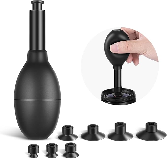 NEEWER 8-in-1 Lens Sucker Kit, IC Pick Up Vacuum Suction Pen with 7 Interchangeable Suction Cups Lens Repair Tool for Repair and Cleaning, Watches, and Electronic Components