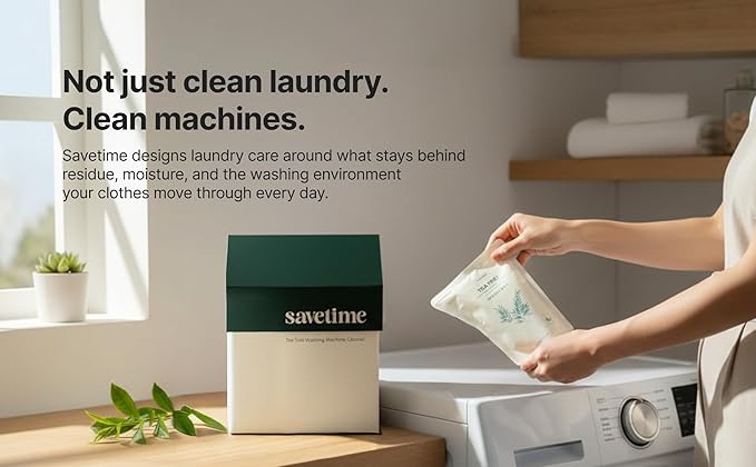 Washing Machine Cleaner – 12-Month Supply, 100ml x 12 Bottles with Monthly Stickers, Plant-Based Drum Cleaner in Premium House Box