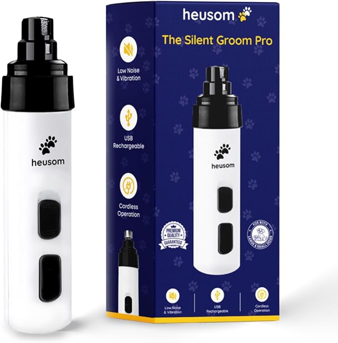 Save 10% on Silent Groom Pro Pet Nail Grinder + Pet Paw Trimmer