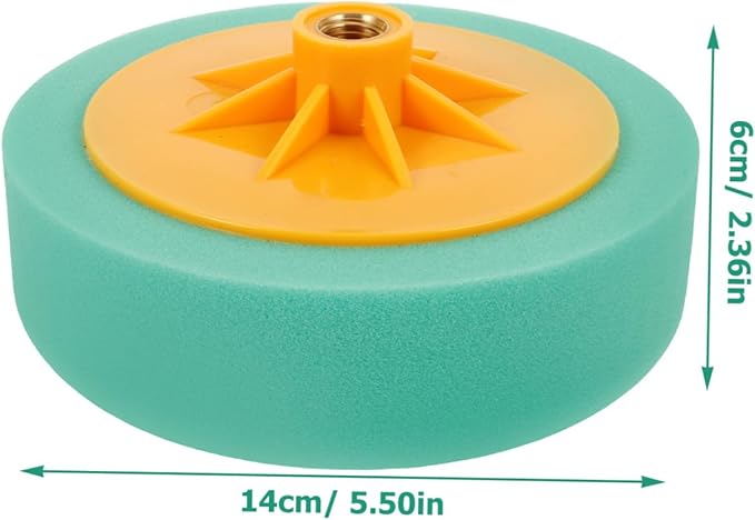 ULTECHNOVO 5pcs Drill Buffer Attachment Polishing Sponge Pad for Vehicles Restores Gloss and Mirror Finish Compatible Drills for Waxing and Sealing