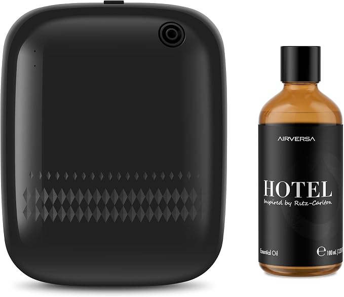 Smart Scent Air Machine ANW Black + 100mL Hotel-RZC Scent Essential Oil