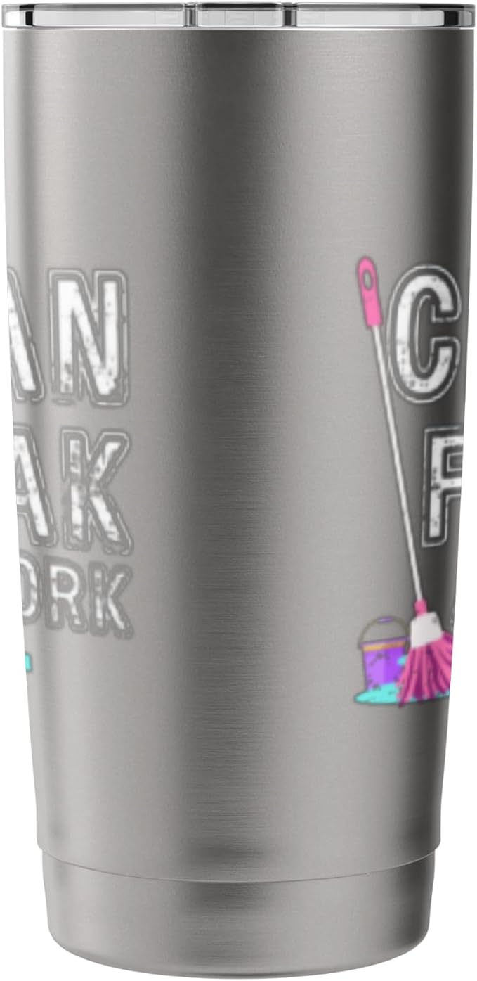 Clean Freak at Work Cleaning Stainless Steel Insulated Tumbler