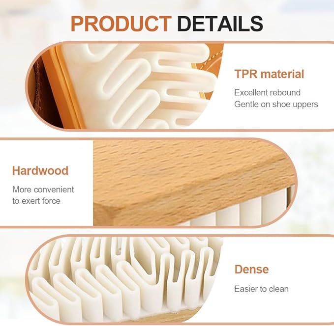 Rubber Shoe Brush for Cleaning, Polish Eraser Suede Brush for Shoes Boots Sneakers Bags Jacket Purse Sofa (3)