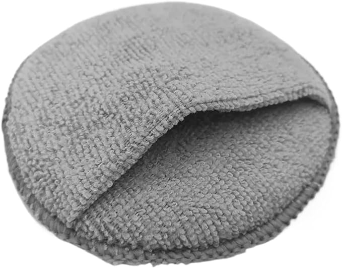 10 Pcs Microfiber Wax Applicator Mitts - Soft Polishing Sponge Pads for Surface Detailing and Cleaning(Grey 1Pcs)