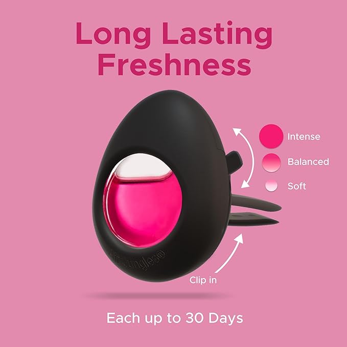 Air Jungles Honey Peach Scent Car Air Freshener Bundle – 3-in-1 Odor Eliminator Balls (6 Count), Vent Clip (3 Count), and Car Clip Pack (6 Count) – Long-Lasting Freshness for Cars, Closets, Gym Bags
