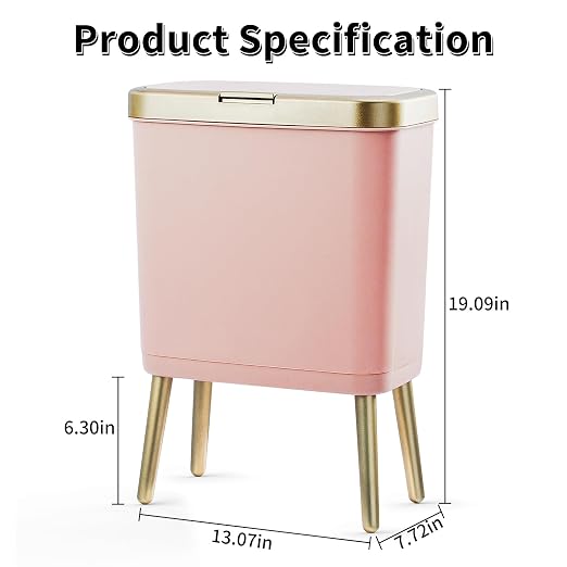 Procade Bathroom Trash Can Automatic Touchless,Motion Sensor Trash Bin,3 Gallon /11 L Smart Office Garbage can with Lid,Small Black Garbage Bin Wastebasket for Bedroom,Toilet, rv, Kitchen,Living Room