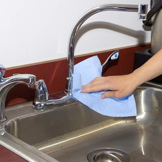 TaskBrand N-V040CGB Blue V40 Value Series Center Pull Wiper Sheets & Tub O Towels TW90 Heavy-Duty 10" x 12" Size Multi-Surface Cleaning Wipes, 90 Count Per Canister