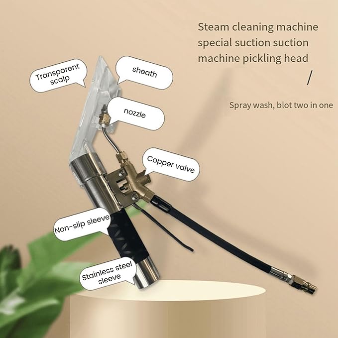 Car Carpet Extractor,Extractor Hand Tool with Viewing Window,Extractors Upholstery and Auto Detailing Hand Wand,Most Portable Carpet Attachment