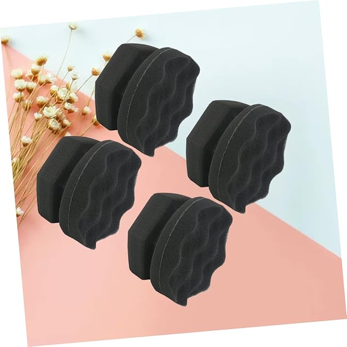 FAVOMOTO 12pcs Handy Waxing Sponge Wave Pattern Polishing Pads for Car Tire and Interior Detailing High Density Microfiber Applicators for Easy Wax Application and Cleaning