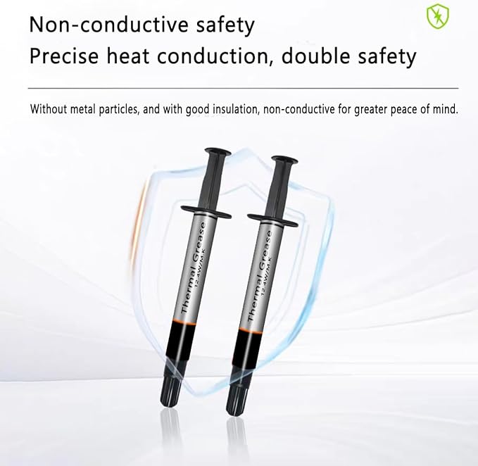 D-12 Silver Series Thermal Paste, High Performance Thermal Paste for Computer Manufacturing Assembly, Ideal for IC/Processor/CPU/GPU/All Coolers (Scraper Included, 4g-1 Pack)