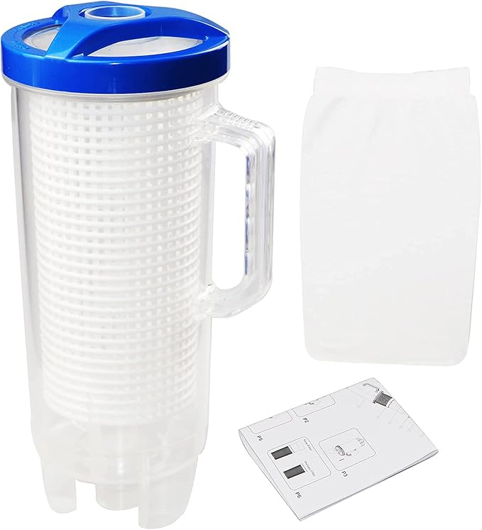 Large Pool Leaf Catcher,Leaf Canister for Pool Vacuum, in-line Pool Filter Canister with Mesh Basket, Compatible with Hayward Automatic & Manual Suction Pool Cleaners