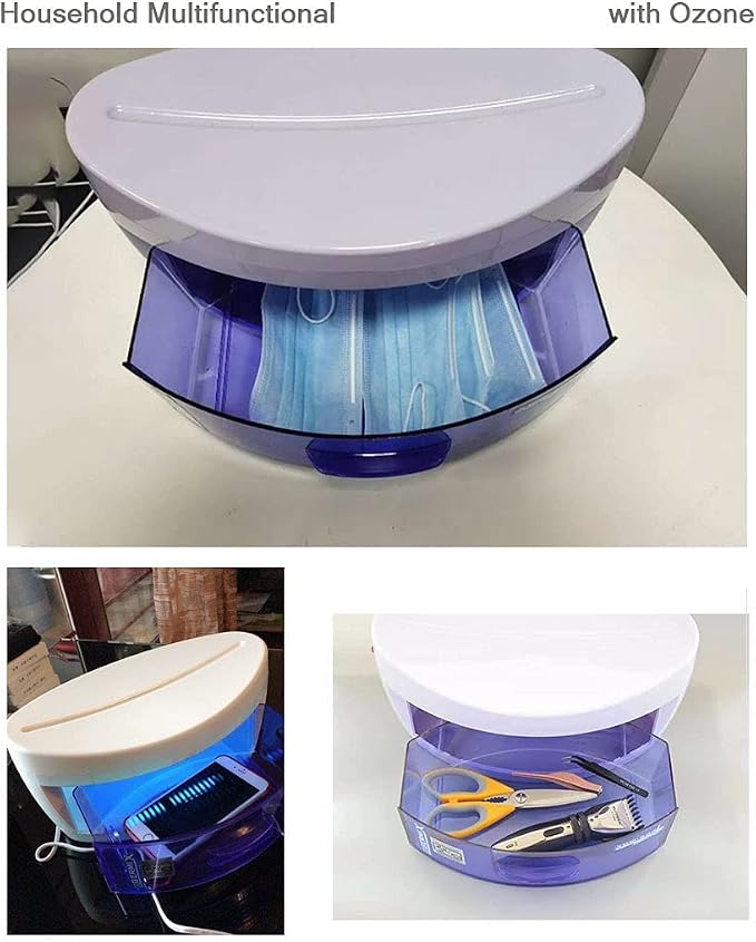 Nail Tool Sterilizer Disinfection Cabinet Ozone Disinfect for Nail Tools Nail Art Equipment Tool Manicure Portable Nail Disinfection Box Hairdressing Tool,Multipurpose for Health & Household