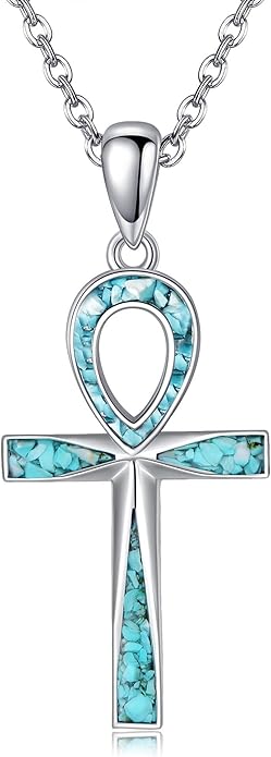 ONEFINITY Religious Cross Pendant Necklace Sterling Silver Origami Cross Pendant Gifts for Women Men Jewelry