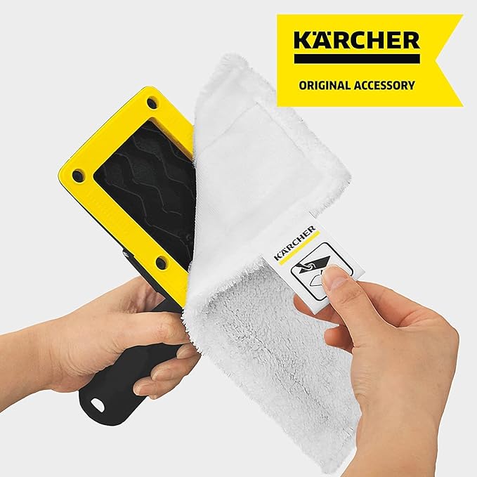 Kärcher SC 3 Bundle - Microfiber Floor Pads 2 Pack and 1 Decalcification Cartridge - Replacement Part - Steam Cleaners Accessories