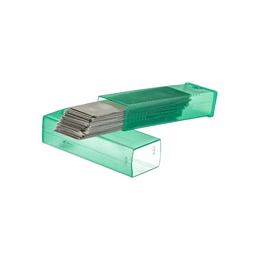 Unger Commercial Trim/Glass Scraper Replacement Blades – 10 Dispensers of 25, 4 Inch Carbon Steel High-Performance Blades for Professional Scrapers, TR100