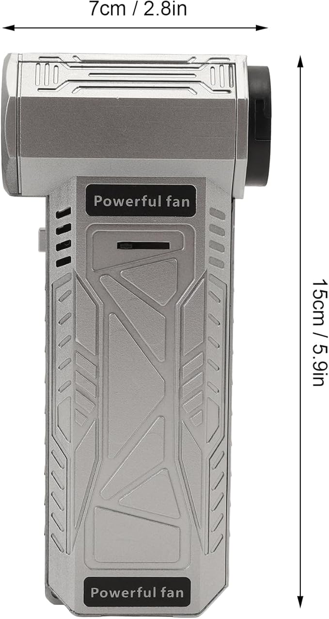 Electric Air Duster, 150000RPM Rechargeable Handheld Turbine Fan, 8000mAh Battery, ABS Material, 5.9x2.8 Inch
