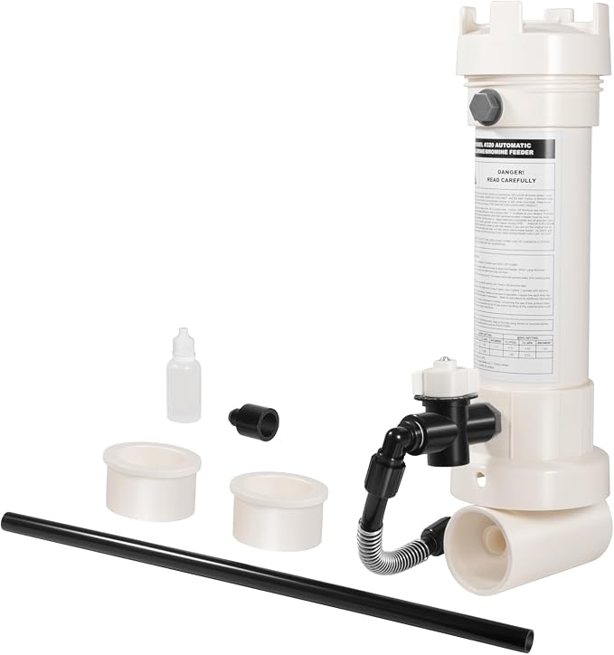 R171096 Pool Chlorinator, 320 Automatic in-Line Chlorine/Bromine Feeder Compatible with Rainbow 320, Upgraded Replacement for R171096 Chlorinator for Pools and Spas, for 6,500–70,000 Gallons